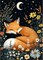 Diamond Painting Abstract Diamond Art Kits for Adults, 5D Round Full Drill Fox Diamond Painting Kit for Beginner, DIY Gems Art Craft for Home Wall Decor 12x16 inch